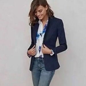 NWT Blazer Banana Republic Navy Boyfriend Jacket 4